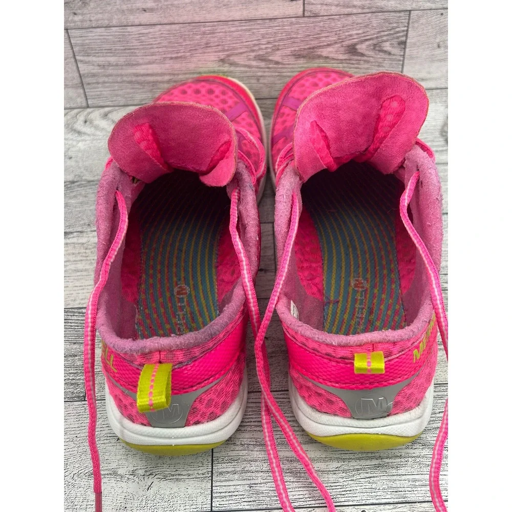 Merrell Mix Master Glide Pink Lime Trail Running Shoes Women Sz 6 J57320 Vibram